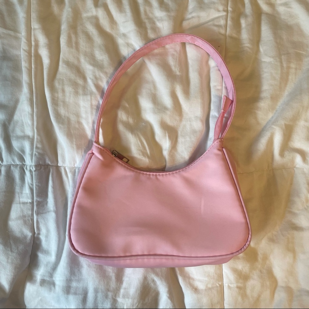 evry jewels light pink nylon bag
